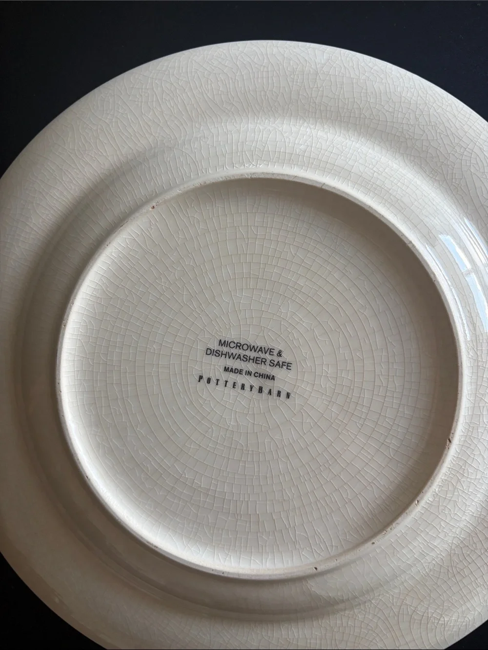 Pottery Barn crazed pottery